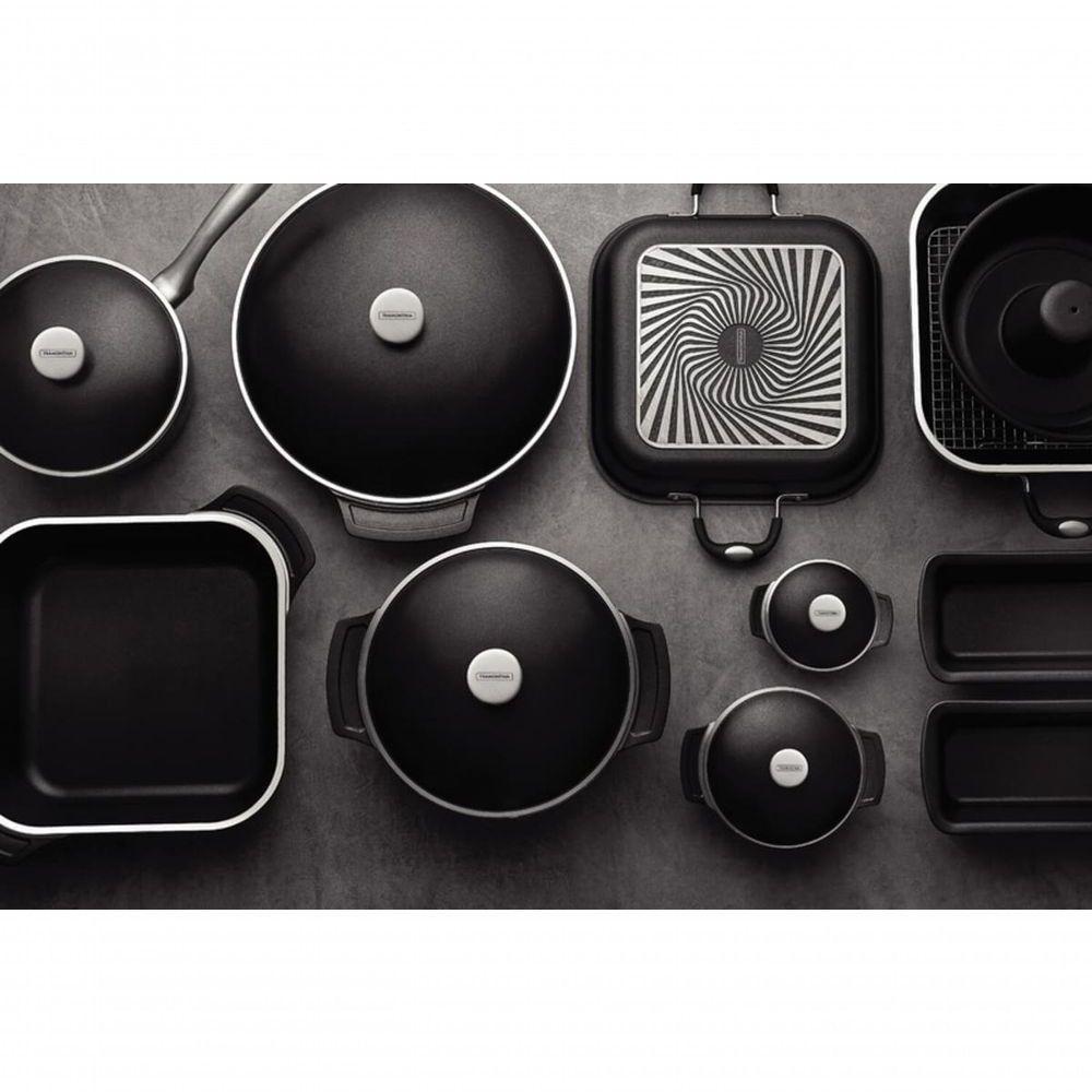 Caçarola Tramontina Lyon Em Alumínio Com Revestimento Starflon Preto 24cm - 2