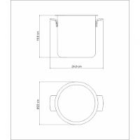 Balde Para Garrafas Tramontina Cosmos Em Aço Inox 5,2 Litros