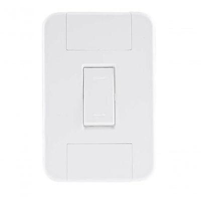 Conjunto 4x2 1 Interruptor Paralelo 10 A 250 V Tramontina Tablet Branco