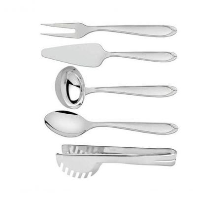 Jogo De Utensílios Tramontina Utility Em Aço Inox 5 Peças