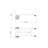 Carrinho Tramontina Para Cargas Com Chassi Metálico Reforçado 180kg - 2