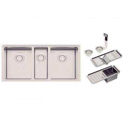 Cuba Tramontina Quadrum 2.5 C 34 Aço Inox Com Acessórios Design Collection
