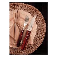 Faca Jumbo Em Inox Tramontina 5 Cabo Vermelho Polywood - 2