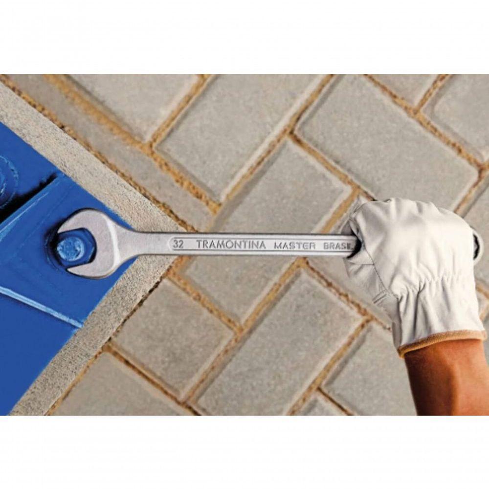 Chave Combinada Tramontina Master 10mm Com Pescoço Com Corpo Forjado Em Aço Especial Cromado - 2