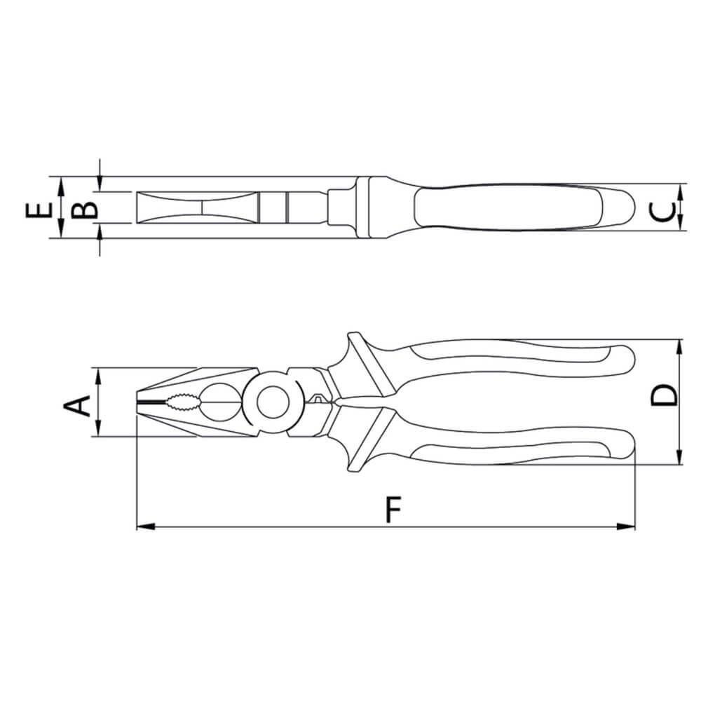 Alicate Eletricista Isolado Iec 60900 - 8?? Tramontina Pro - 3
