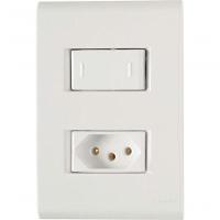 Conjunto 4x2 1 Interruptor Paralelo 10 A 250 V 1 Tomada 2p+t 20 A 250 V Tramontina Liz - 2