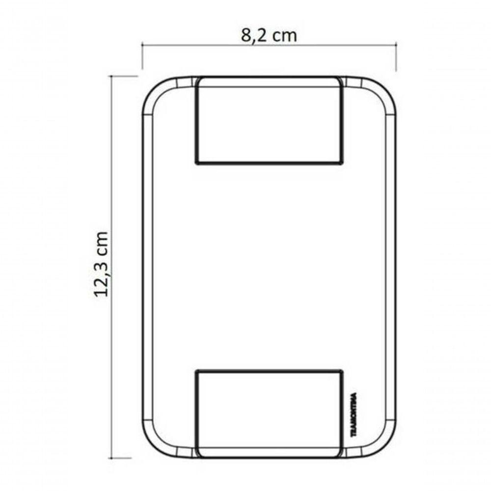 Conjunto 4x2 2 Tomadas 2p+t 10 A 250 V Tramontina Tablet Branco - 2