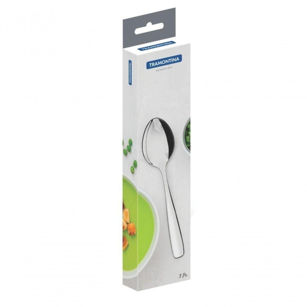 Conjunto De Colheres De Mesa Tramontina Amazonas Em Aço Inox 3 Peças - 3