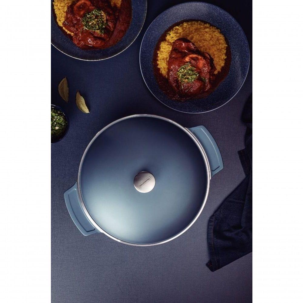 Caçarola Tramontina Lyon Em Alumínio Com Revestimento Starflon Azul Elementar 30cm - 2