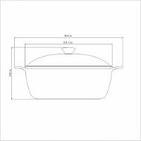 Caçarola Tramontina Lyon Em Alumínio Com Revestimento Starflon Azul Elementar 30cm - 3