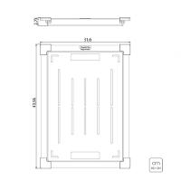 Bandeja Perfurada Tramontina Design Collection Em Inox Com Acabamento Acetinado 43x32cm - 3