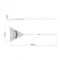 Vassoura Mista Tramontina Em Polipropileno Com 22 Dentes E Cabo De Madeira 120cm - 5
