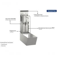 Dispenser De álcool Gel E Sabão Líquido 500ml Tramontina Em Inox Com Acabamento Escovado - 1