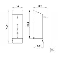 Dispenser De álcool Gel E Sabão Líquido 500ml Tramontina Em Inox Com Acabamento Escovado - 4