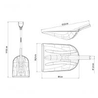 Pá Tramontina Em Plástico Com Cabo De Madeira 79cm - 3