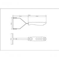 Amassador De Batatas Tramontina Utilitá Aço Inox Com Cabo Vermelho - 3