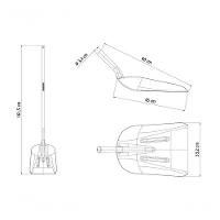 Pá Carvoeira Tramontina Em Alumínio Com Cabo De Madeira 120cm - 3