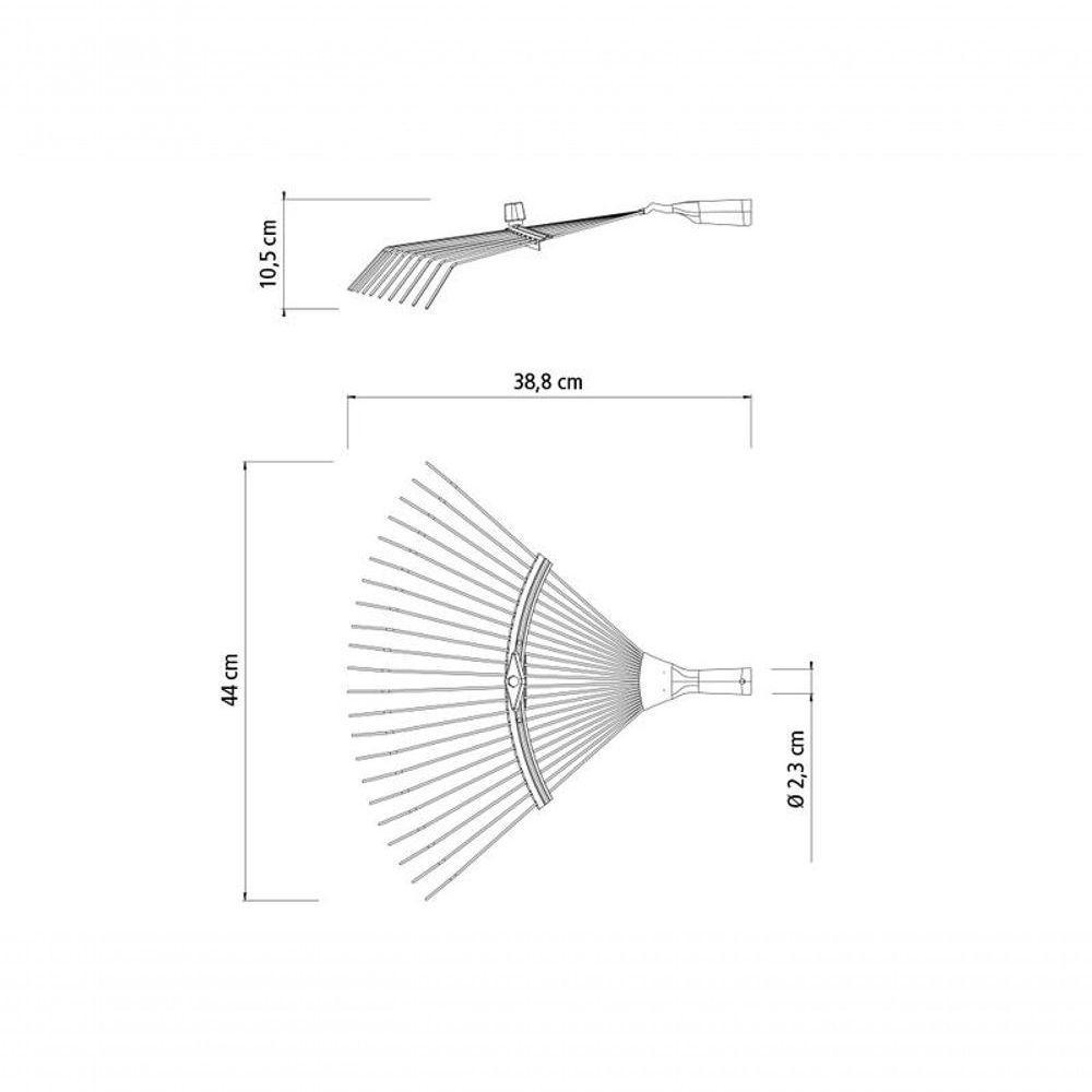 Vassoura Regulável Tramontina Em Aço Com 22 Dentes Arame Sem Cabo - 2
