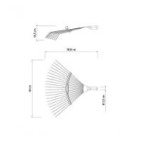 Vassoura Regulável Tramontina Em Aço Com 22 Dentes Arame Sem Cabo - 2
