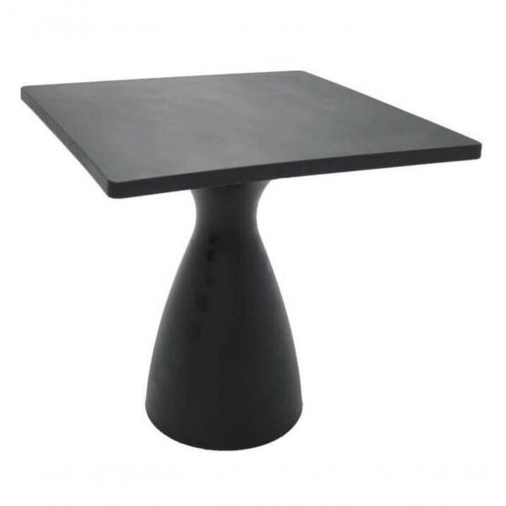 Mesa Quadrada Tramontina Flut Grafite Em Polietileno - 1