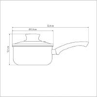 Panela Tramontina Paris 16cm Em Alumínio Com Revestimento Antiaderente Vermelha E Tampa De Vidro - 5