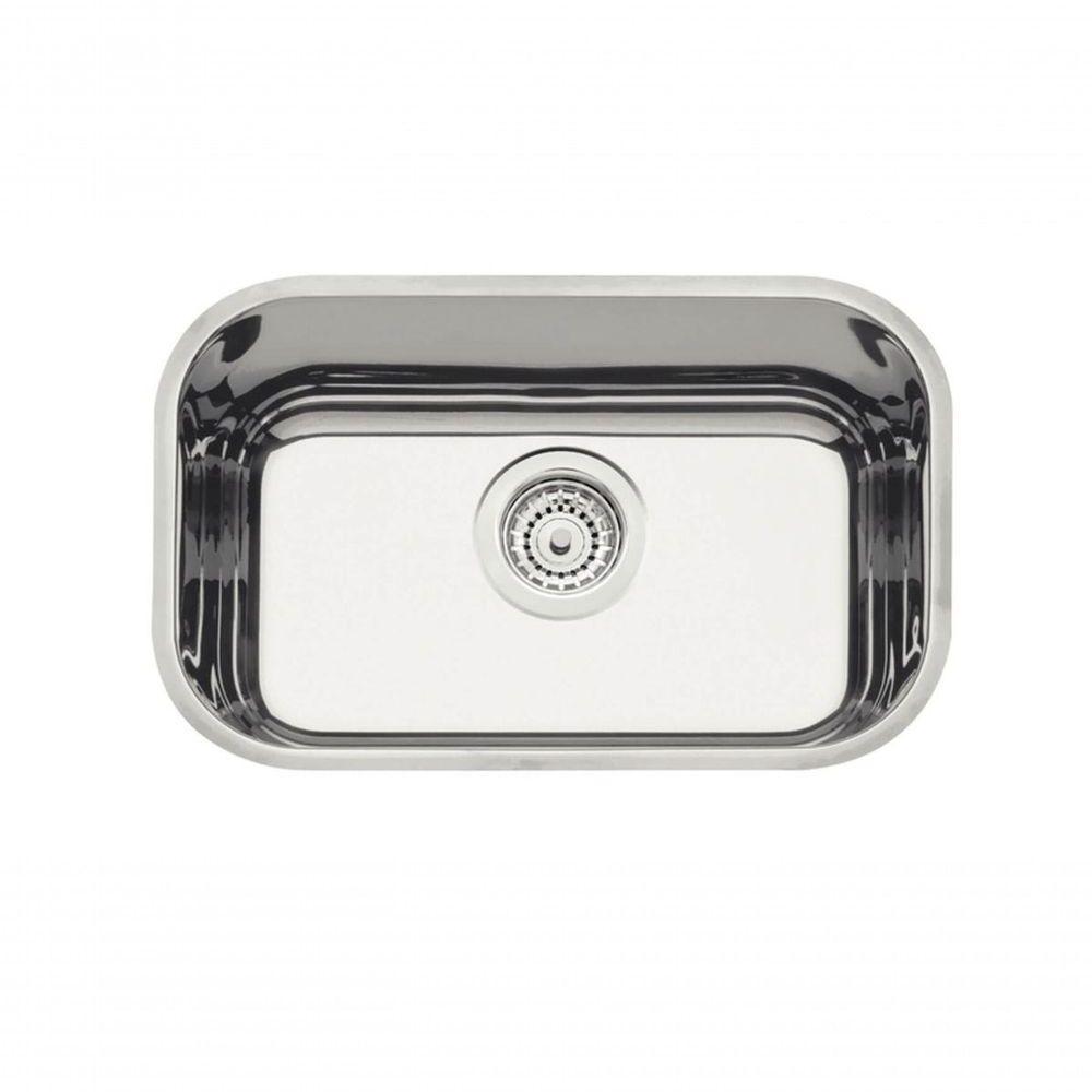 Cuba De Embutir Tramontina Lavínia 47 Bl Em Aço Inox Alto Brilho Sem Escape 47x30cm - 1