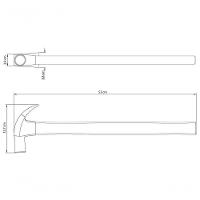 Martelo De Unha Tramontina Master 29mm Com Cabo Em Compensado Naval Longo - 3