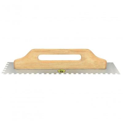 Desempenadeira Para Drywall De Base Lisa Tramontina Com Dentes E Cabo De Madeira