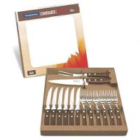 Jogo De Churrasco Tramontina Cabo De Madeira Natural 14 Peças - 2