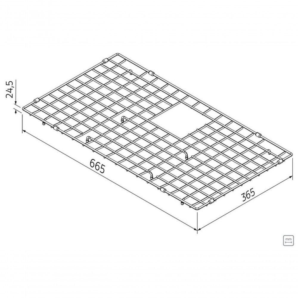 Grade Aramada Tramontina Em Aço Inox Para Cubas Quadrum 70 - 3