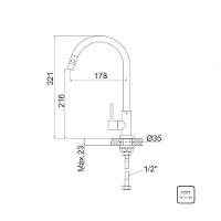 Torneira De Bancada Tramontina Arko Em Aço Inox Com Sistema Anti-gotejamento