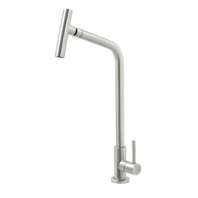 Torneira Versa Tramontina Em Aço Inox Com Bica Articulada