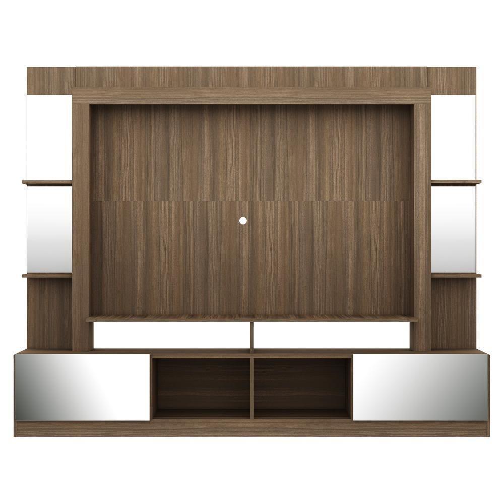 Estante Com Suporte Tv 65" E Espelho Oslo Multimóveis V3381 Madeirada Madeirado - 3