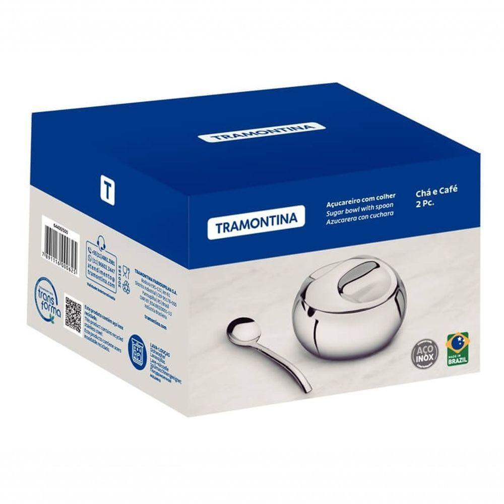 Açucareiro Tramontina Em Aço Inox Com Colher - 5