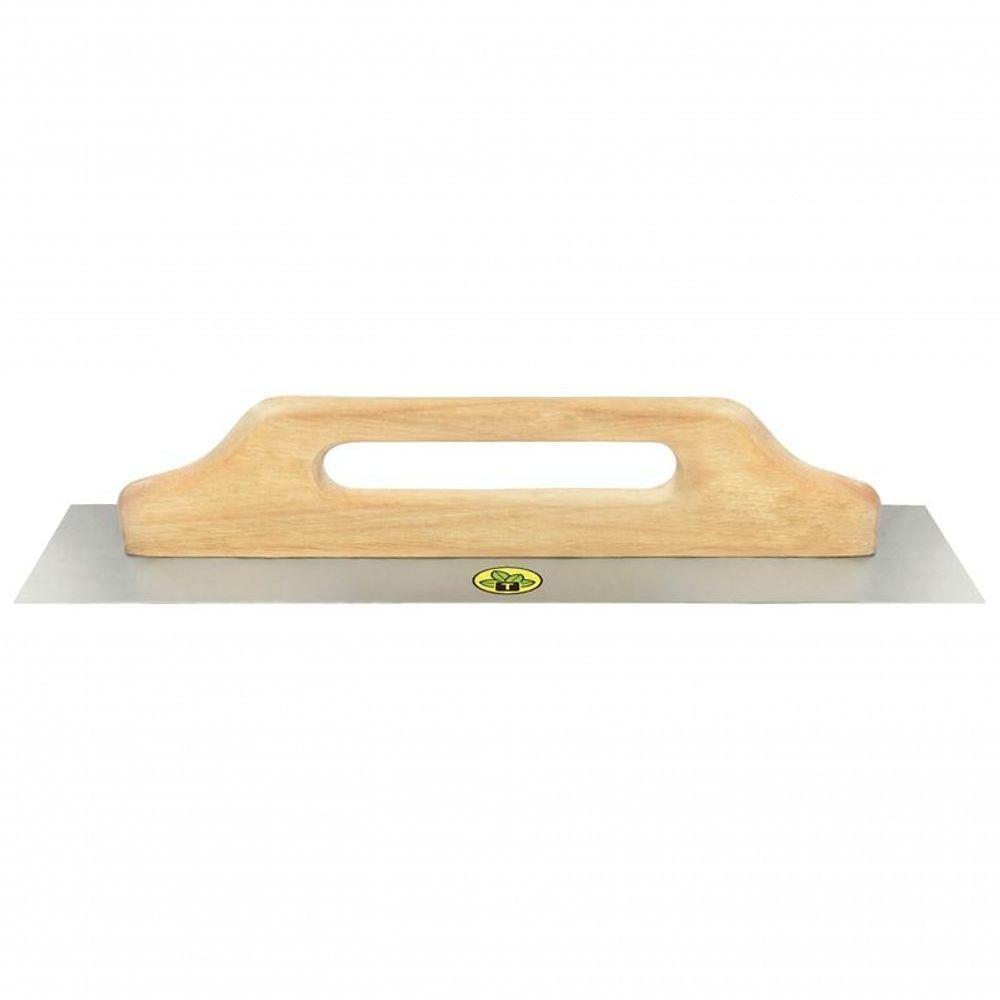 Desempenadeira Para Drywall De Base Lisa Tramontina Sem Dentes Com Cabo De Madeira - 1