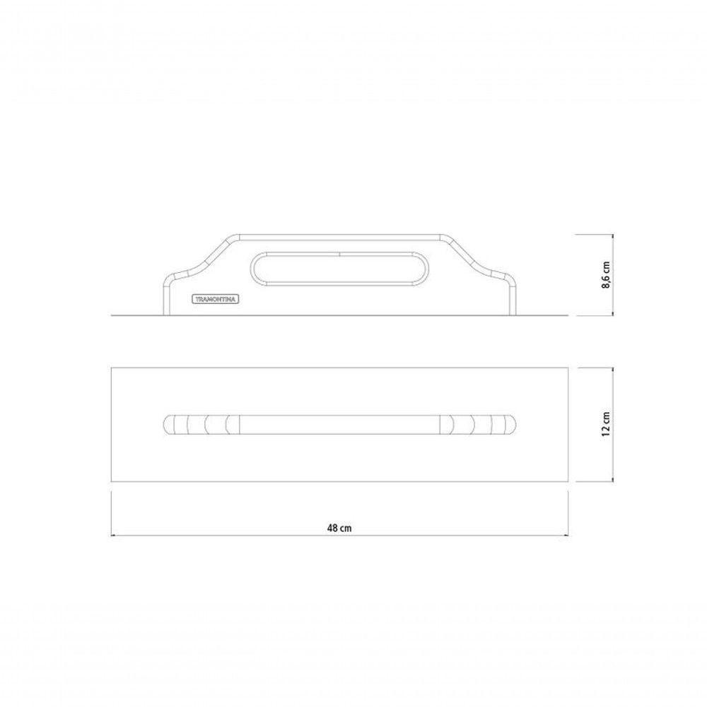 Desempenadeira Para Drywall De Base Lisa Tramontina Sem Dentes Com Cabo De Madeira - 2