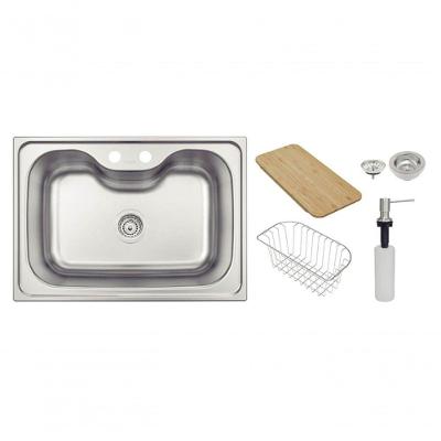 Cuba Tramontina Undermount Morgana Em Inox Acabamento Escovado 69x49 Cm Com Acessórios