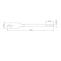 Broca Para Madeira Com Ponta Chata 3-8" 150 Mm Tramontina Master Em Aço - 4