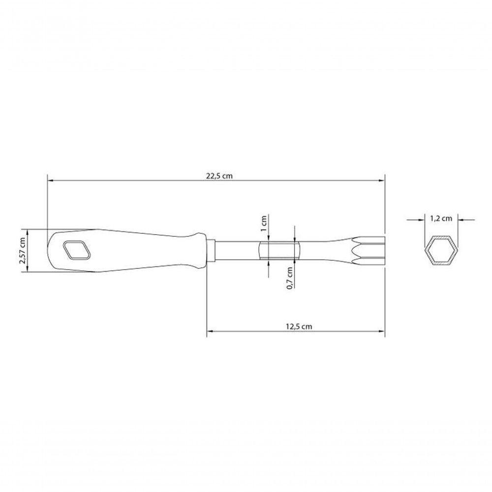 Chave Canhão Tramontina Master 8mm Com Haste Tubular - 2