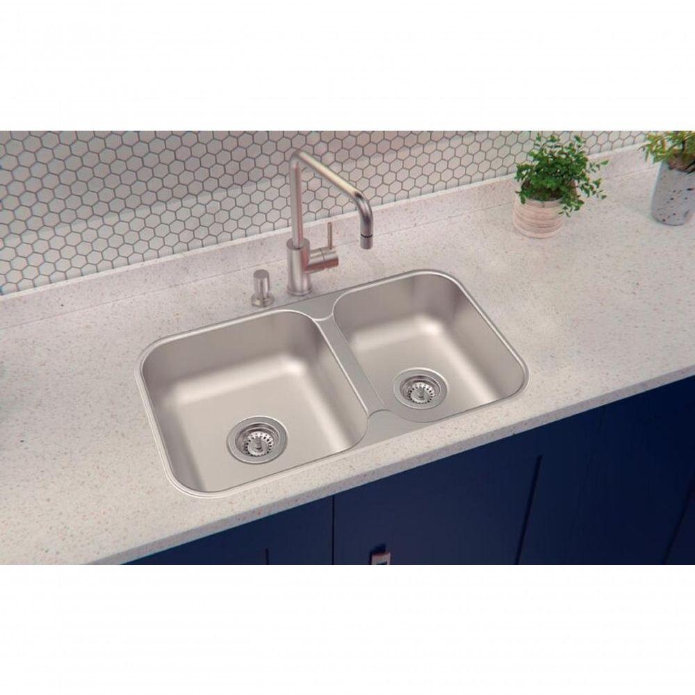 Cuba Dupla De Embutir-sobrepor Tramontina Isis 2c 34-28 Bs Em Inox Acabamento Escovado 69x40 Cm - 2