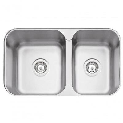 Cuba Dupla De Embutir-sobrepor Tramontina Isis 2c 34-28 Bs Em Inox Acabamento Escovado 69x40 Cm