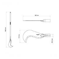 Foice Curva Tramontina Em Aço Com Cabo De Madeira 110cm - 3