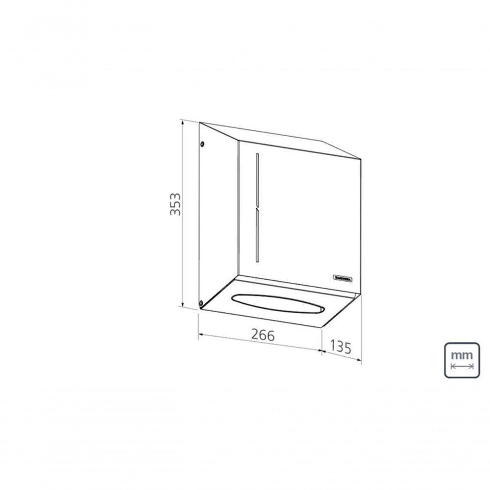 Dispenser Para Papel Toalha Tramontina Em Aço Inox Com Acabamento Acetinado - 3