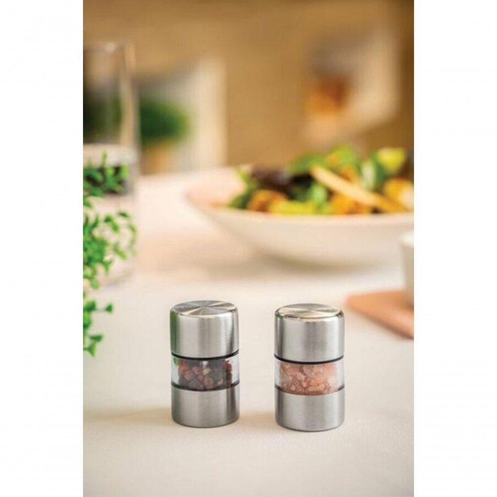 Jogo De Moedores Tramontina Para Sal E Pimenta Realce Inox E Acrílico Moinho Em Cerâmica 2 Peças - 3