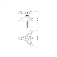 Aspersor Circular Tramontina Engate Rápido Com Base De Apoio E Pontalete - 5