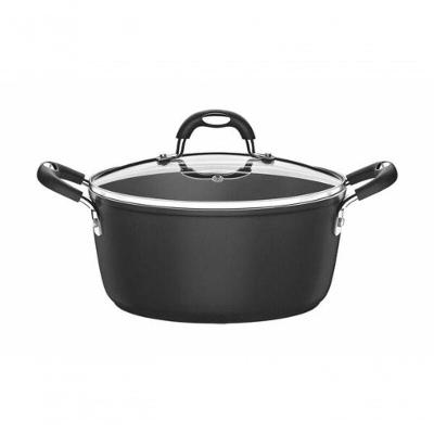 Caçarola Tramontina Mônaco Induction Com Revestimento Antiaderente Starflon Premium Preto Com Tampa 24cm
