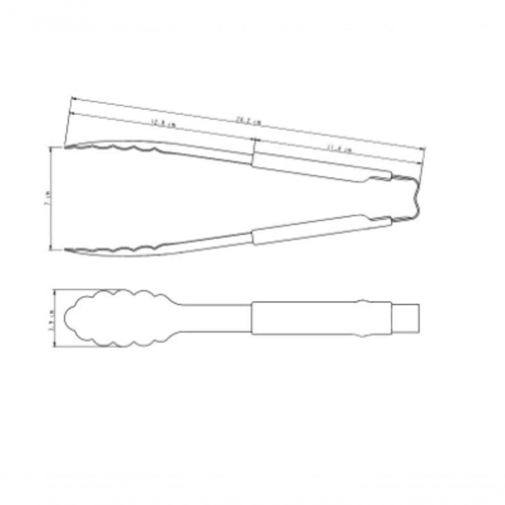 Pegador Tramontina Utilitá 24cm Cabo Emborrachado Cinza - 4