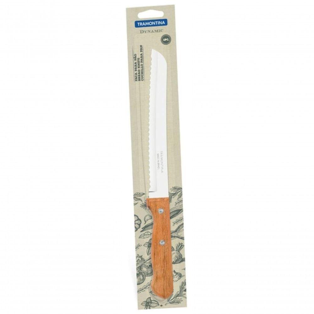 Faca Para Pão Tramontina 8 Dynamic Cabo De Madeira - 3
