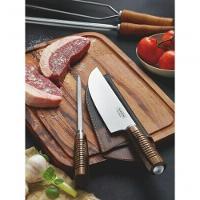 Jogo De Facas Tramontina Aço Inox Polywood Castanho 2 Peças - 2