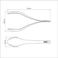 Pegador Para Salada Tramontina Verano 30,2cm Nylon ônix - 2